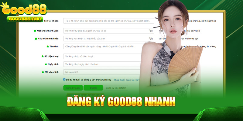 Đăng ký Good88 nhanh