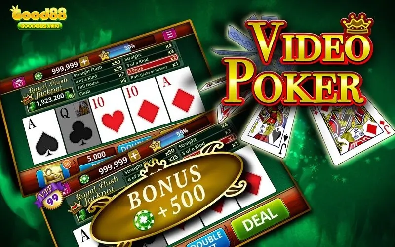 Video Poker là sự kết hợp của Poker và game thùng